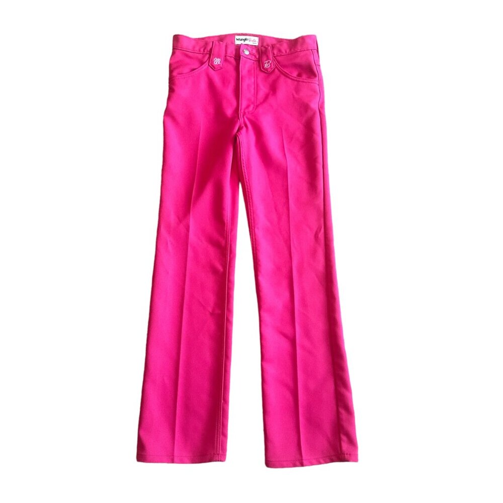 Wranger x Barbie High Waisted Wrancher Pants Jeans Pink Size 26 x 32 Women NWOT